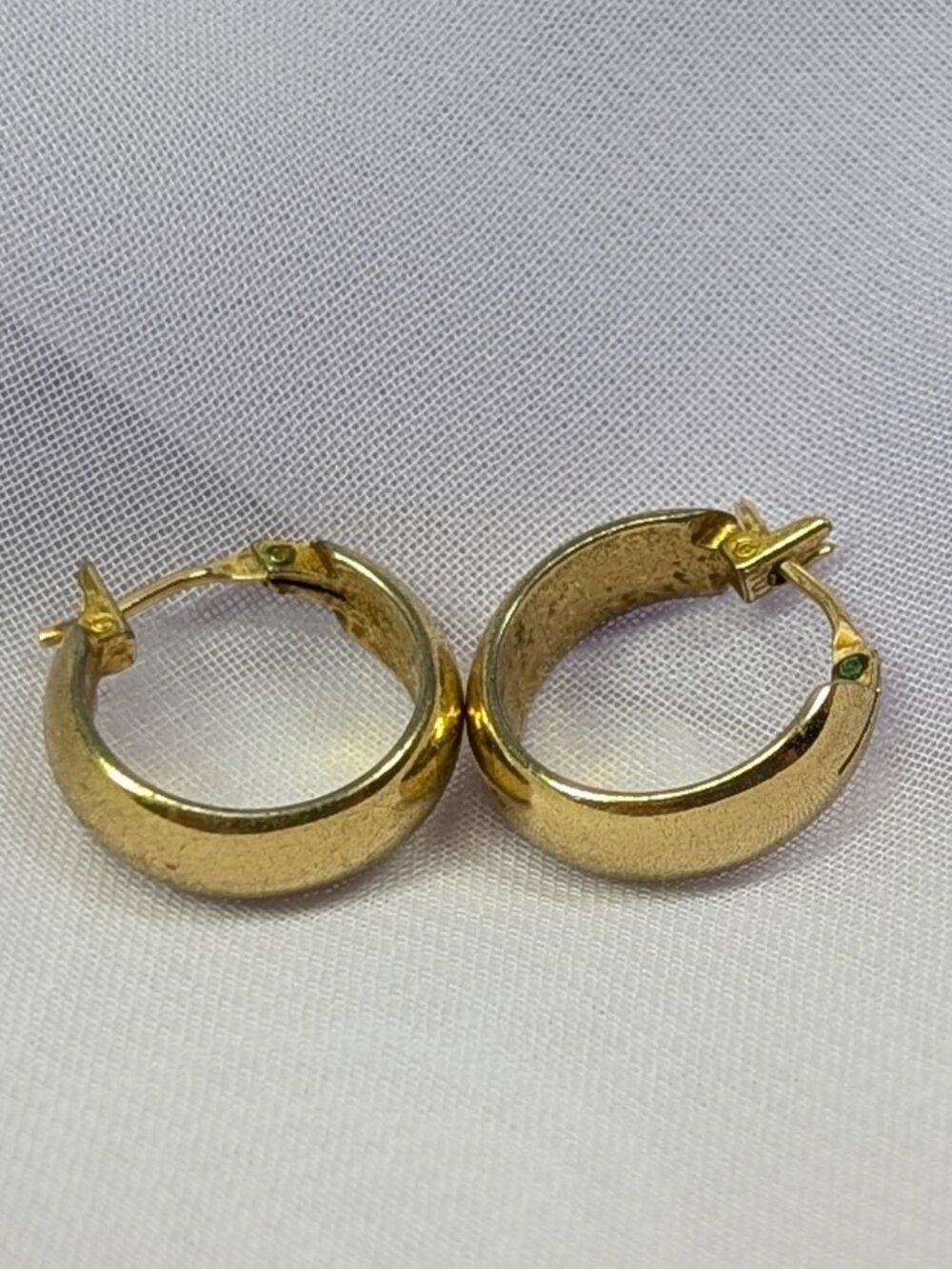 Small Gold Tone Wide Hoops